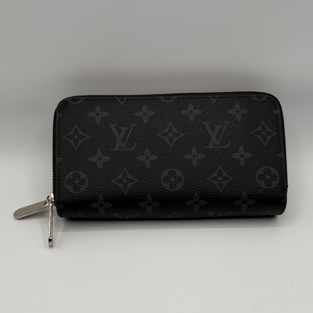 Louis Vuitton Black Monogram 2 Zipper Wallet